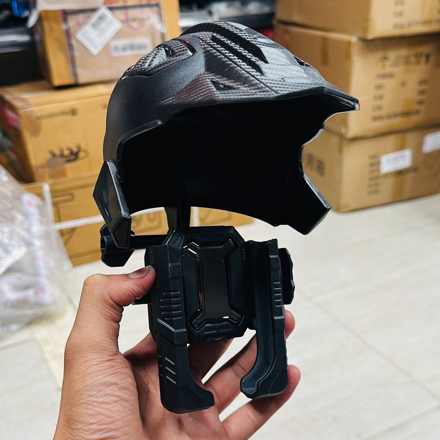 Mobile Holder premium helmet waterproof cover without charging