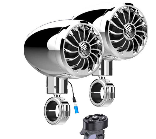 Waterproof Motorcycle Speaker Hi-Fi sound quality motorcycle audio system universal Support BT, FM