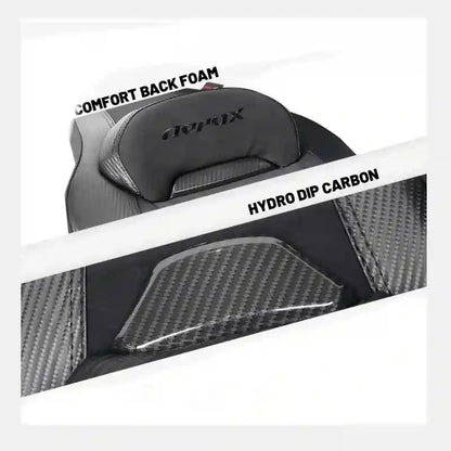 Yamaha Aerox V2 Camel Black Seat Assembly with Embroid Logo and Carbon Design