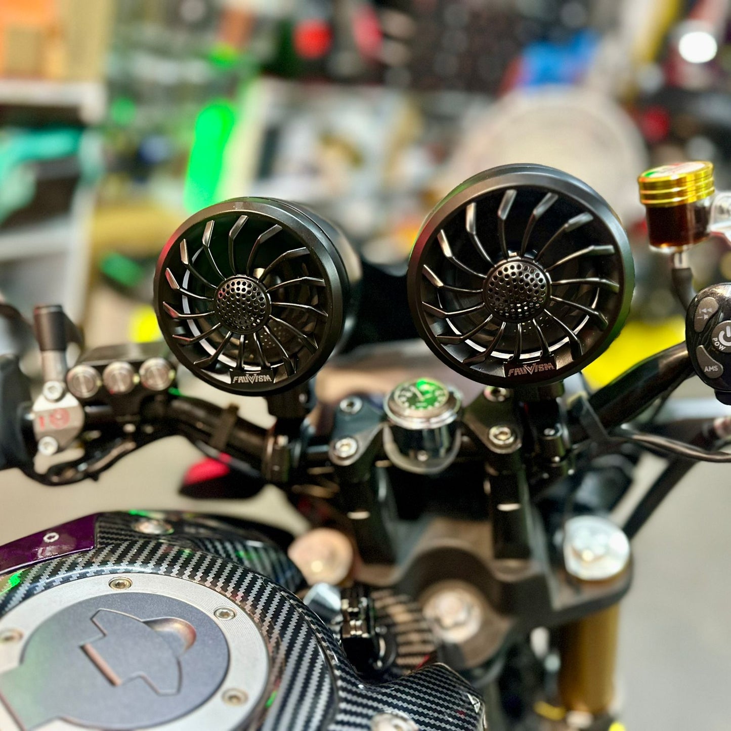 Waterproof Motorcycle Speaker Hi-Fi sound quality motorcycle audio system universal Support BT, FM