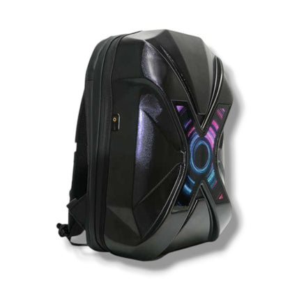 Loy X Warrior LED Cycling Skateboard Backpack DIY Animation Leisure Motorcycle Bicycle Helmet Bag