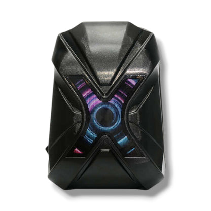 Loy X Warrior LED Cycling Skateboard Backpack DIY Animation Leisure Motorcycle Bicycle Helmet Bag