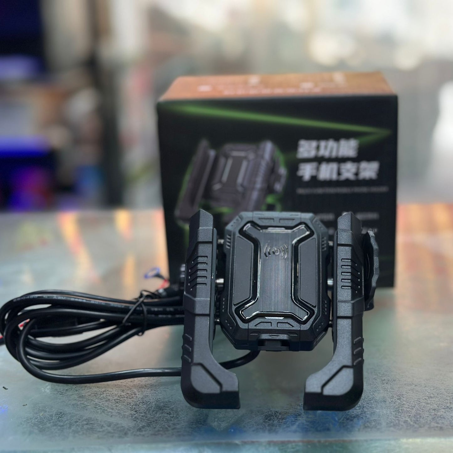 Mobile Holder premium helmet waterproof cover with charging